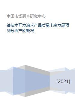 軸技術(shù)開發(fā)追求產(chǎn)品質(zhì)量未來發(fā)展預(yù)測分析產(chǎn)能概況