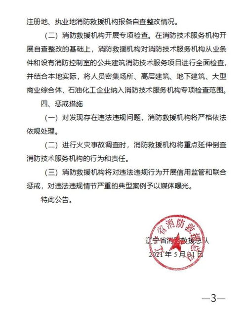 全省消防技術(shù)服務(wù)機(jī)構(gòu)專項(xiàng)檢查公告